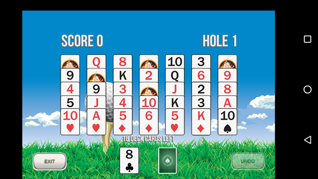 Golf Solitaire 18 স্ক্রিনশট 1