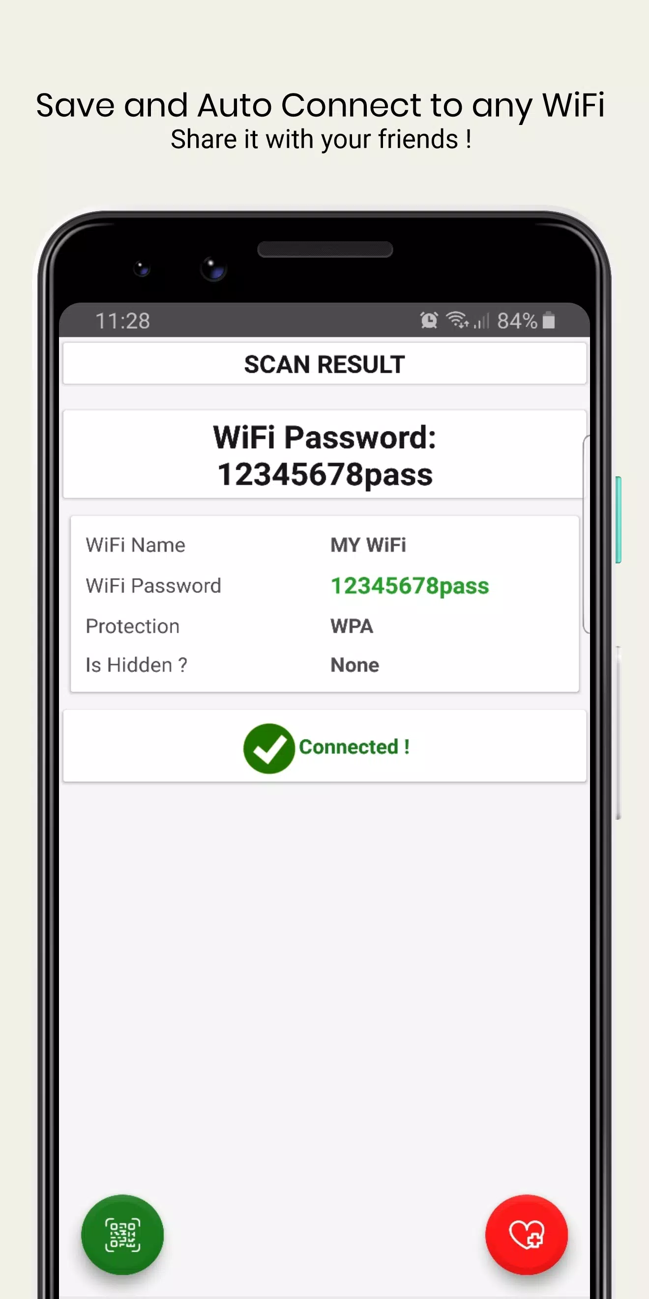 WiFi QrCode Password scanner应用截图第3张