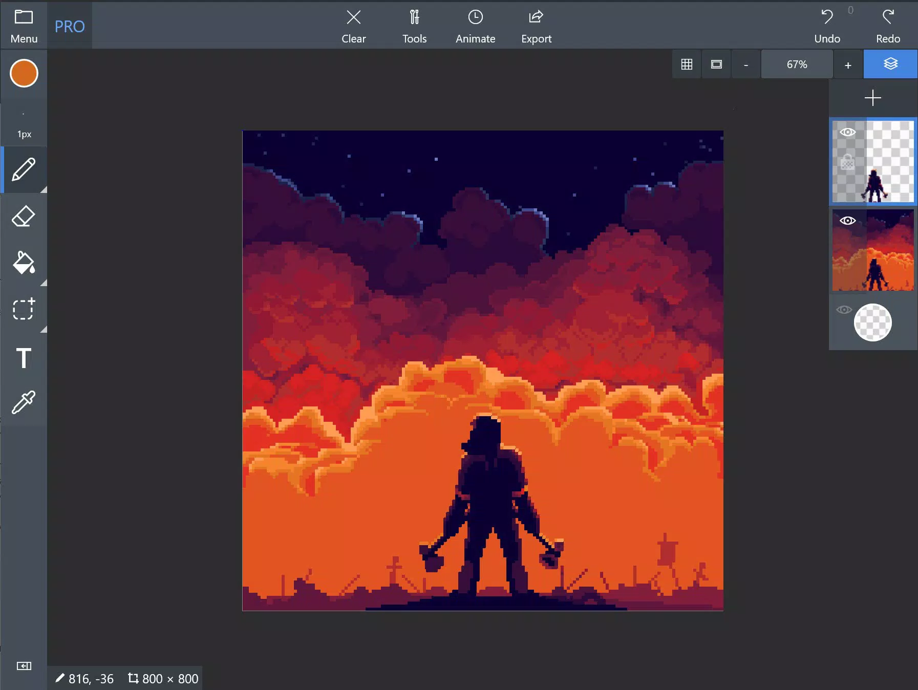 Pix2D - Pixel art studio Screenshot 0