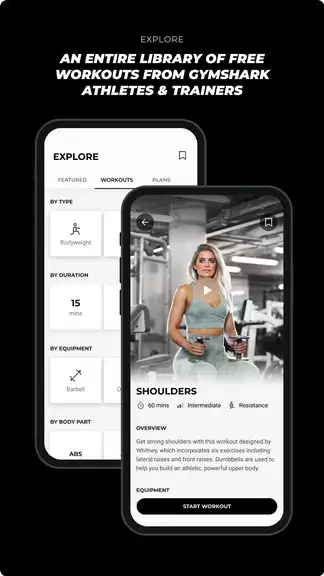 Gymshark Training: Fitness App Tangkapan skrin 1