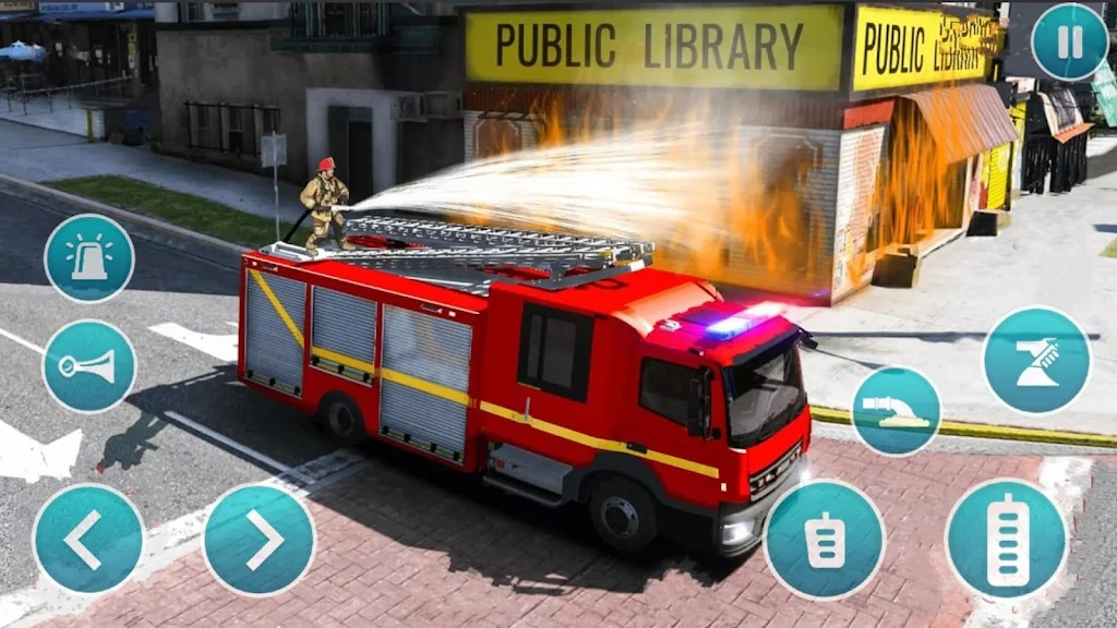 Emergency Police Fire Truck 3d Ảnh chụp màn hình 0