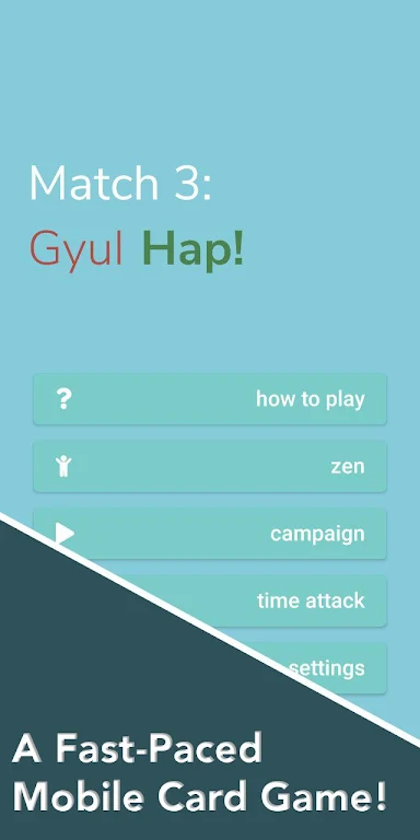 Match 3 Card Game - Gyul Hap स्क्रीनशॉट 0