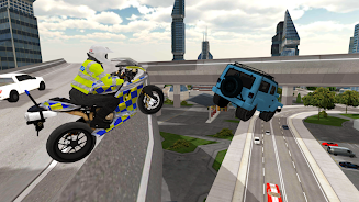 Police Motorbike Simulator 3D Tangkapan skrin 3