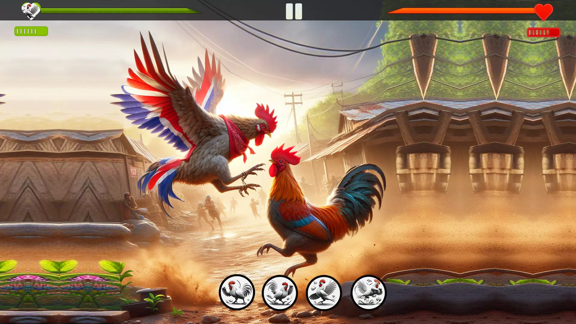 Farm Rooster Fighting Chicks 1应用截图第3张