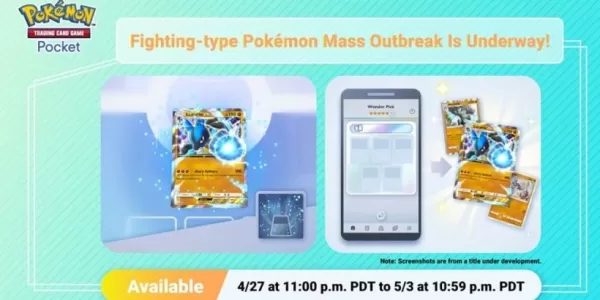Pokémon TCG Pocket ospita un enorme evento di focolaio di combattimento