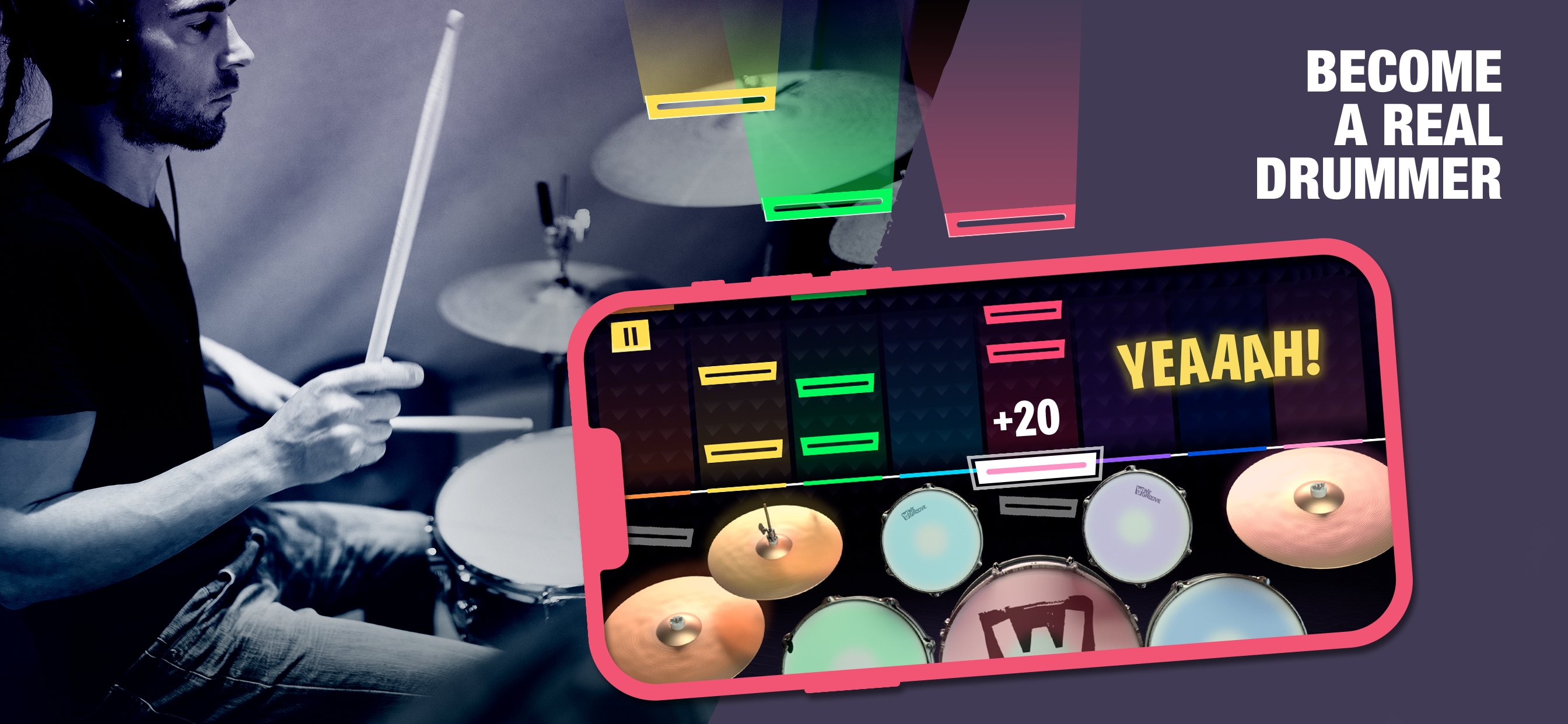 WeGroove: play & learn to drum Скриншот 0