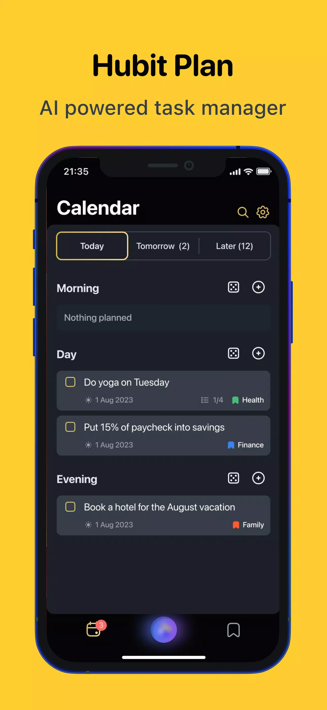 Hubit Plan: task manager Captura de pantalla 2