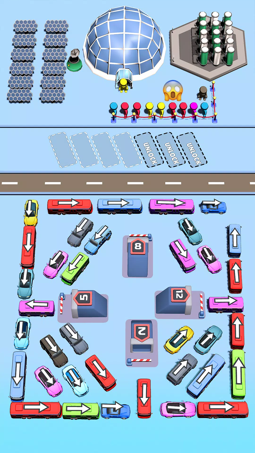 Bus Swipe: Car Parking Jam 스크린샷 1