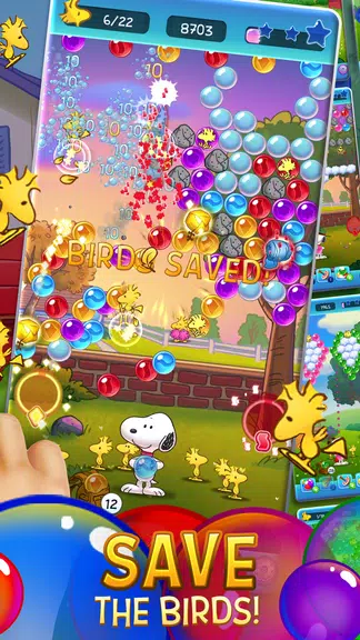 Bubble Shooter - Snoopy POP! Captura de pantalla 1