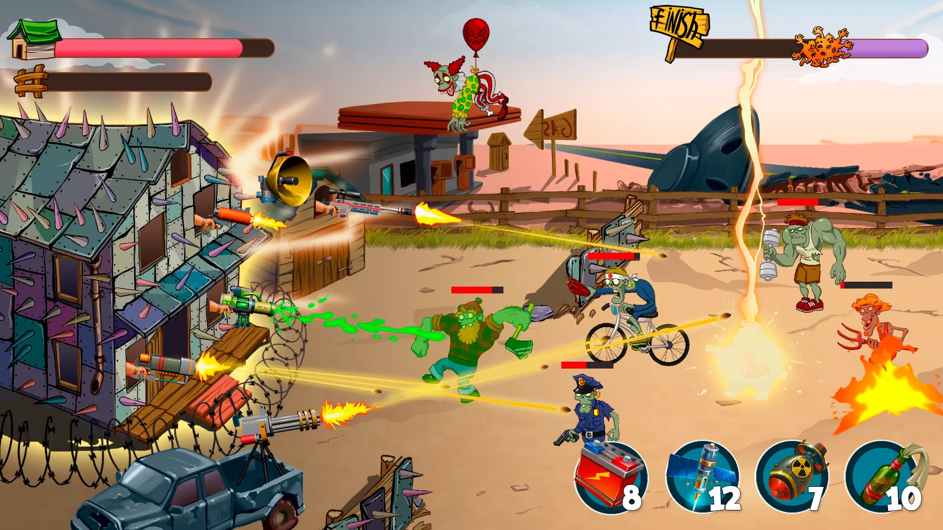 Zombie Rush Village Defense Screenshot 3