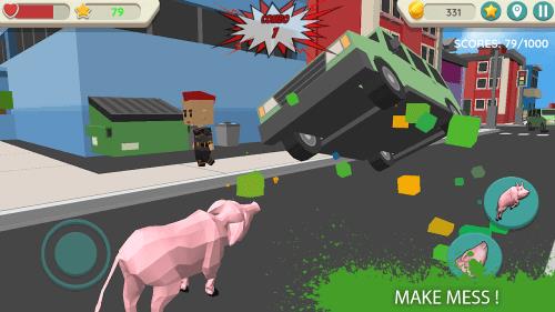 Crazy Pig Simulator ဖန်သားပြင်ဓာတ်ပုံ 0