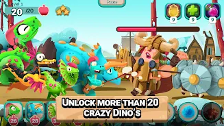 Dino Bash: Travel Through Time Zrzut ekranu 1