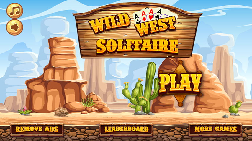 Wild West Tri Peaks Solitaire ภาพหน้าจอ 0