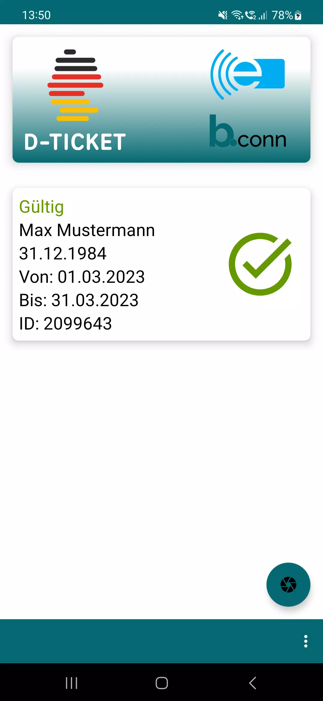 Deutschlandticket Kontrolle Screenshot 1