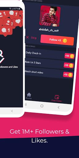 Schermata TikFollowers - Get Free Tiktok Followers and Likes 1