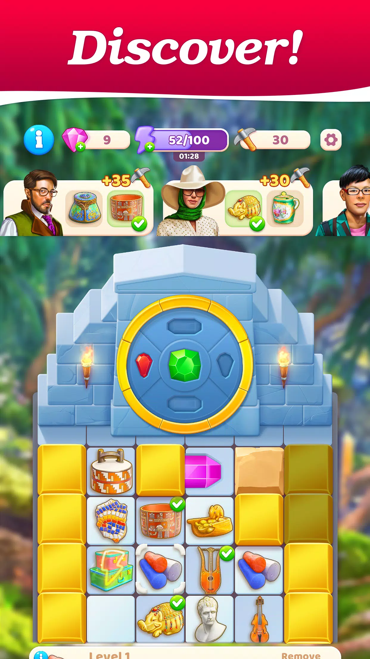 Merge Treasure Hunt－Match game Ảnh chụp màn hình 1