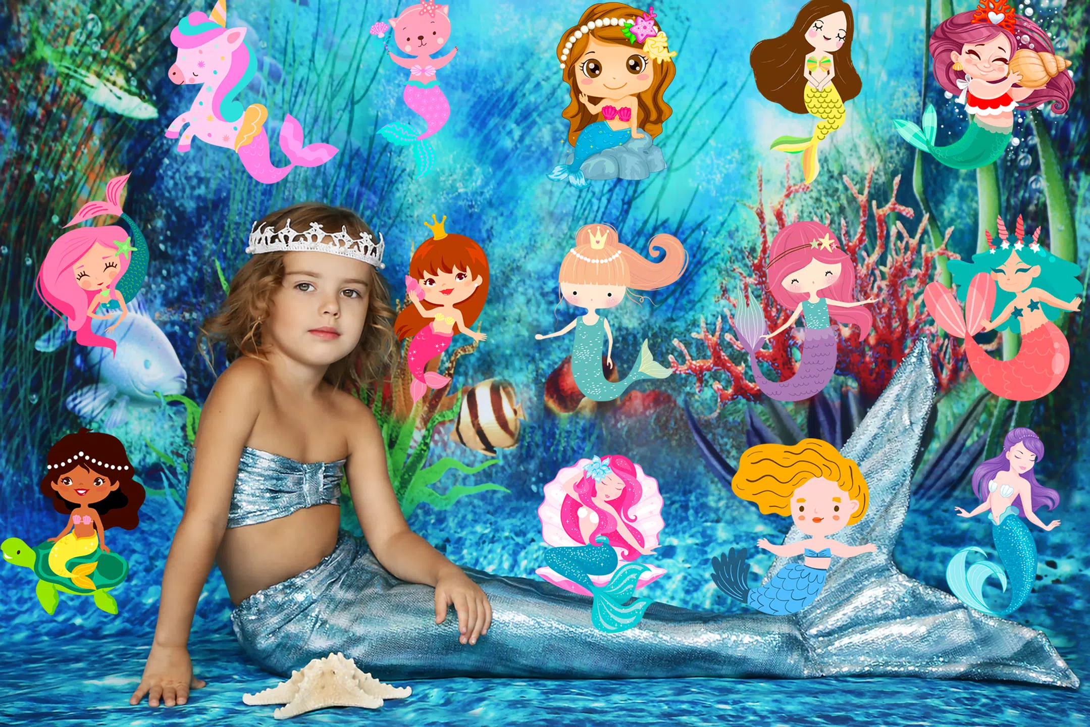 Mermaid Magic Photo Editor Скриншот 1