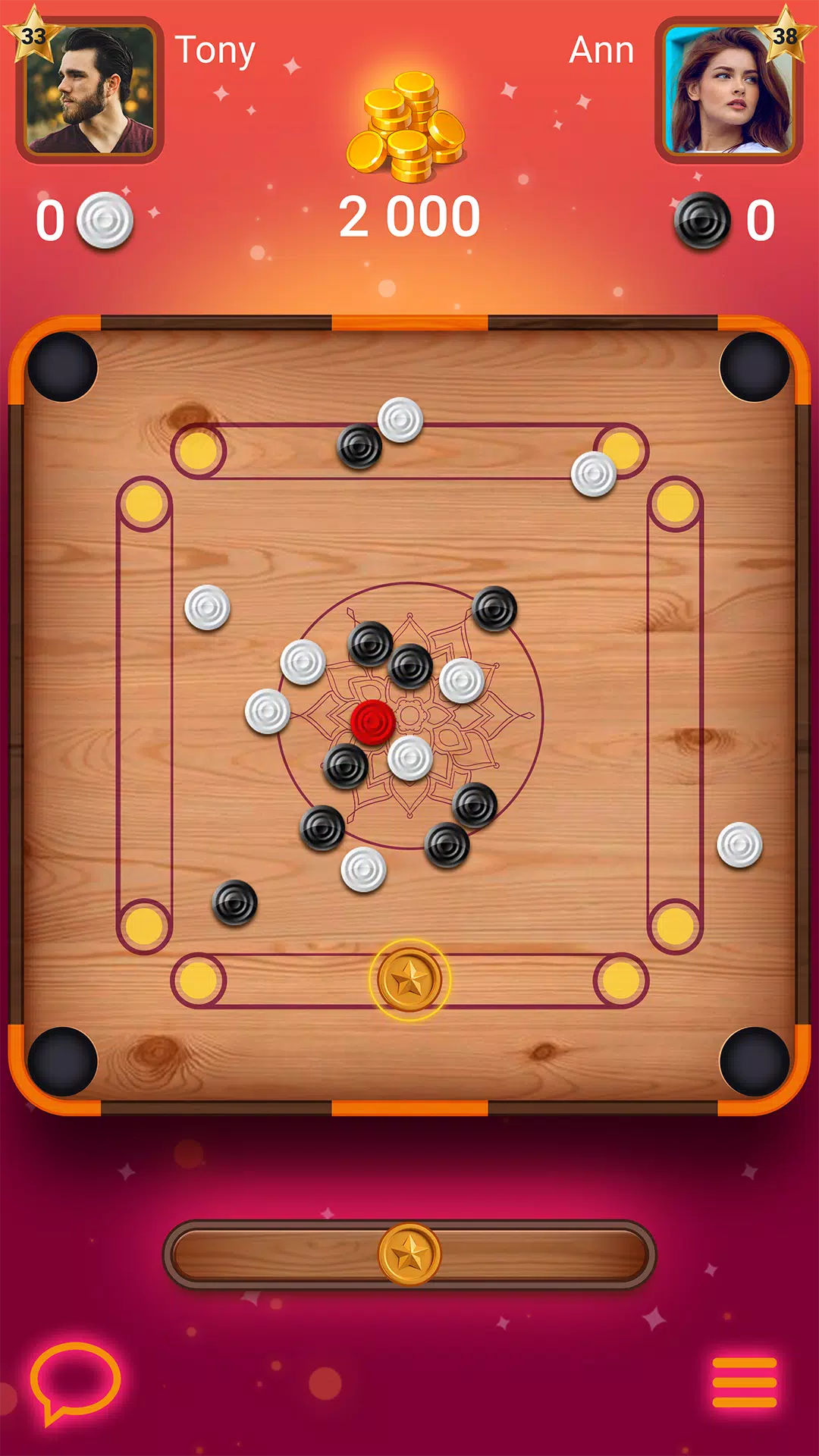 Carrom Lure - billar de disco Captura de pantalla 1