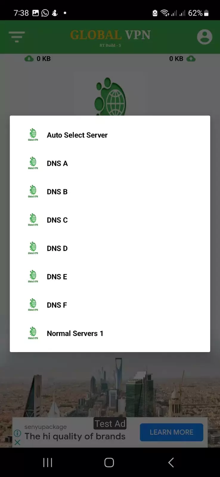 Global VPN ภาพหน้าจอ 0