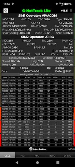 G-NetTrack Lite Schermafbeelding 0