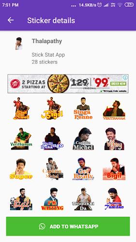 Schermata Tamil Stickers: WAStickerApps 0