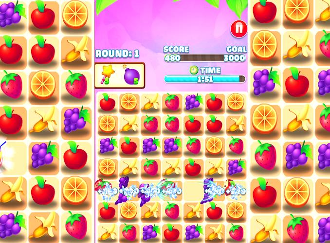 Juicy Fruit - Match 3 Fruit Captura de tela 2