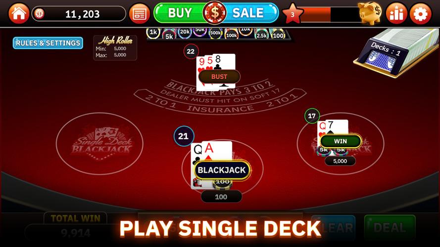 Blazing Bets Blackjack 21 Screenshot 3