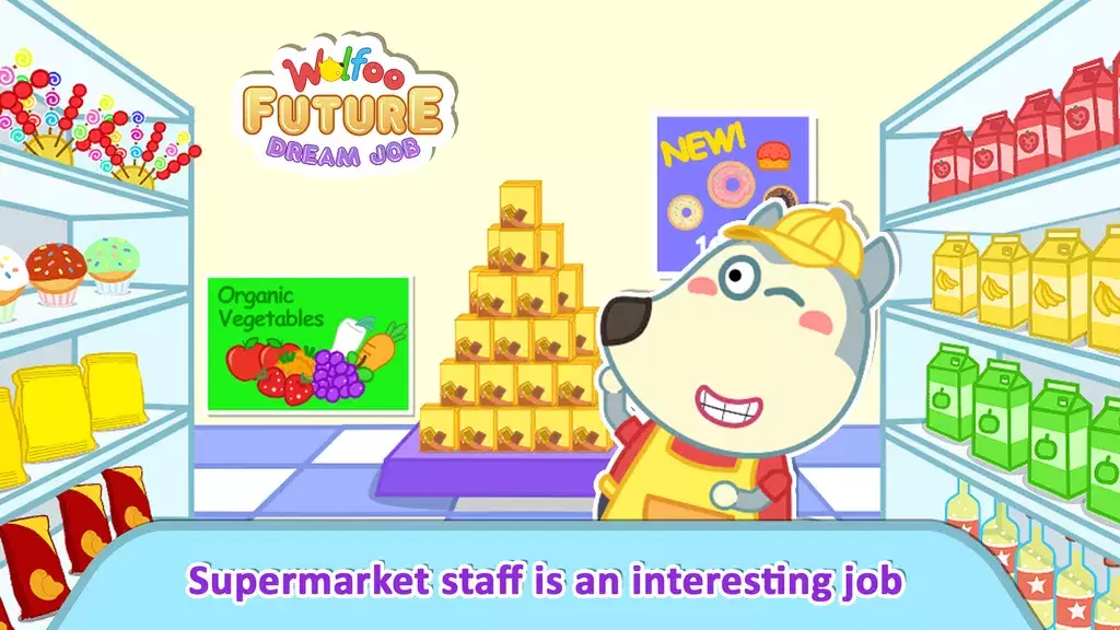 Wolfoo: Kid’s Future Dream Job स्क्रीनशॉट 1