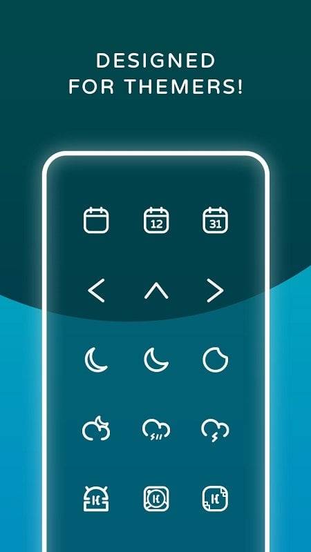 Reev Pro - White Outline Icons應用截圖第1張