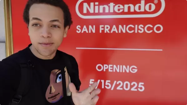 超級咖啡館在線等待Nintendo Switch 2在尚未開業的商店中。圖片來源：超級咖啡館 / YouTube。