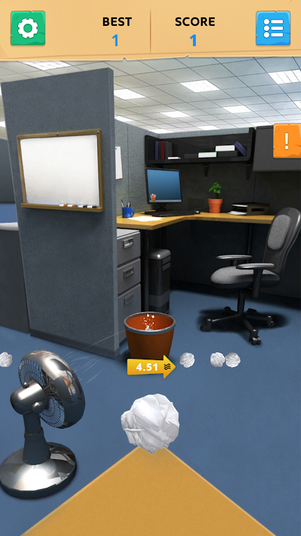 Paper Toss Office - Jerk Boss Ảnh chụp màn hình 1