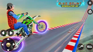 Bike Stunt 3D Simulator Games Captura de pantalla 3