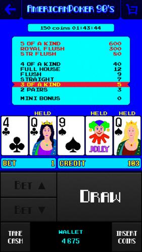 American Poker 90's Casino Captura de tela 1