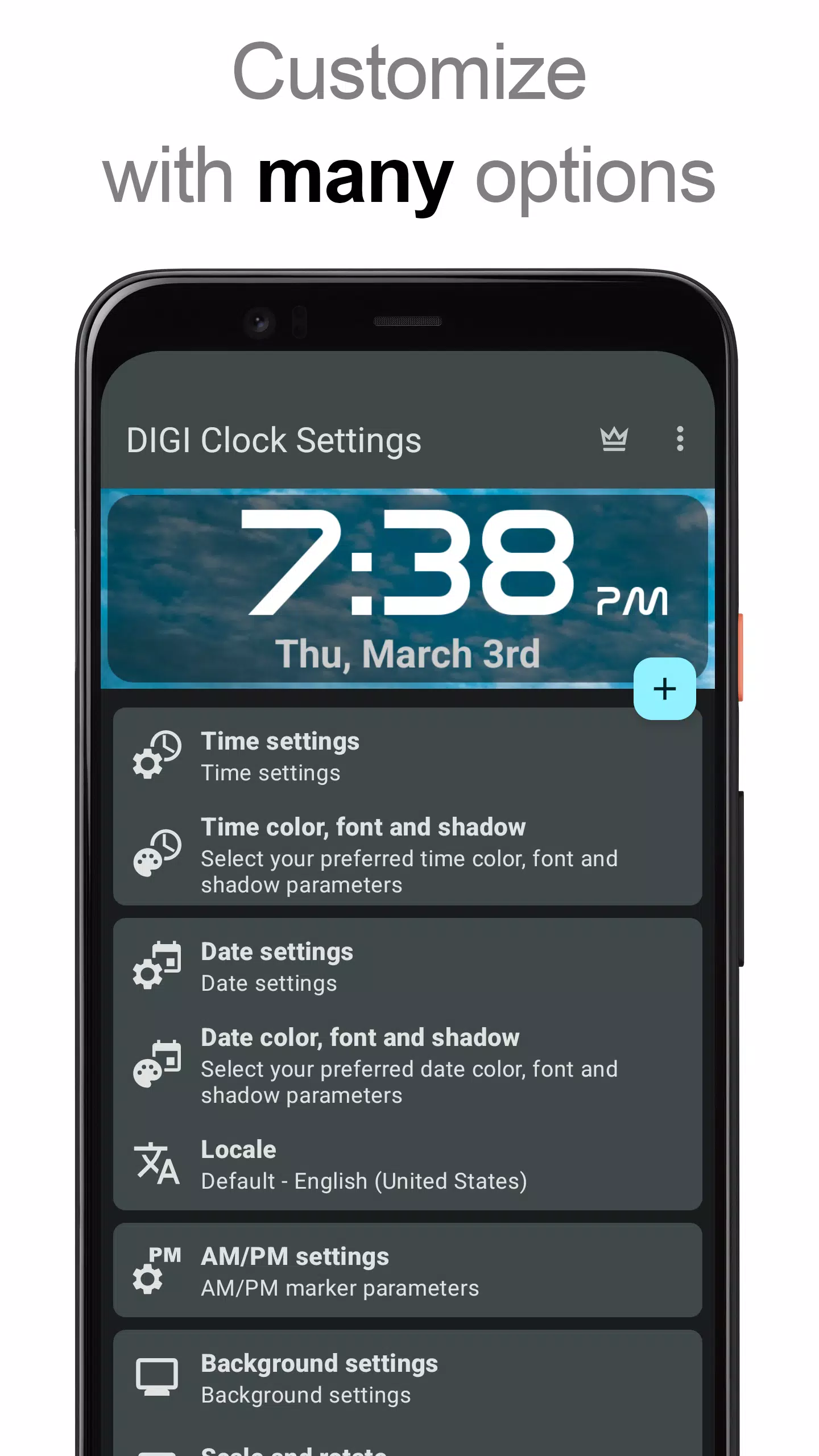 DIGI Clock Widget Capture d'écran 2
