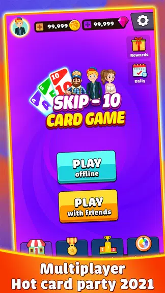 Skip 10 - Card Game স্ক্রিনশট 3