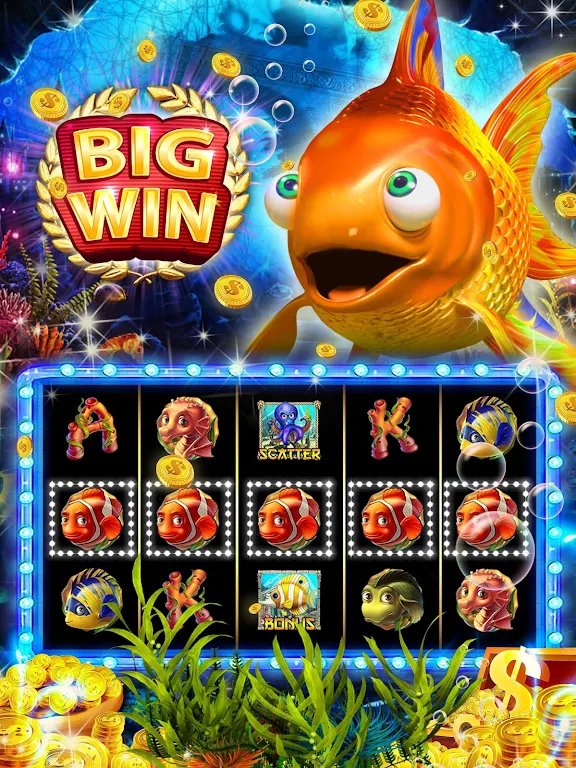 Goldfish Slots: Free Golden Casino Slot Machines Zrzut ekranu 0