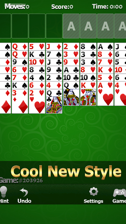 Solitaire Free Cell Скриншот 2