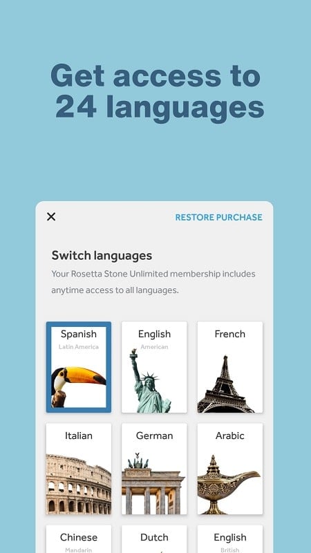 Rosetta Stone: Learn, Practice Screenshot 2