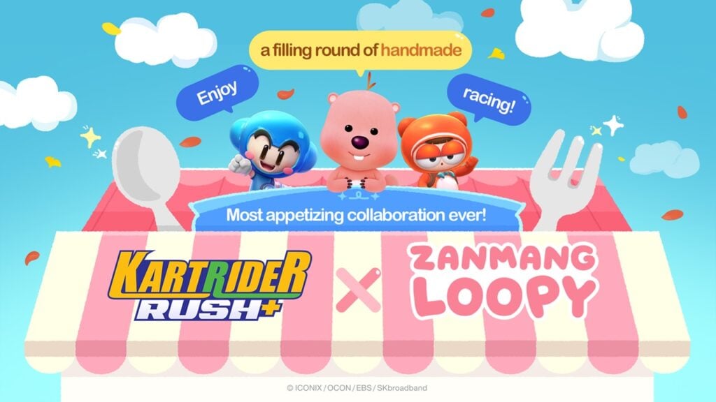 KartRider Rush+ Партнерство с ZanMang Loopy для захватывающей совместной работы