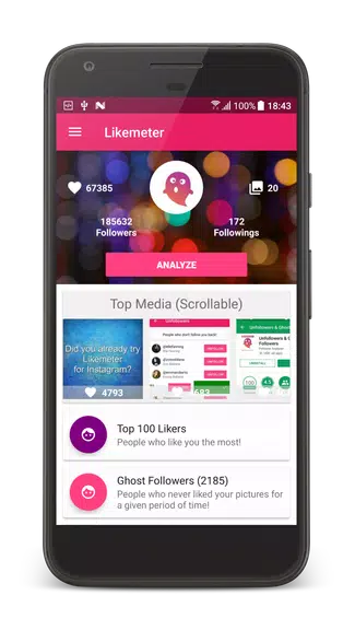 Likes & Ghost Followers for Instagram Captura de tela 0