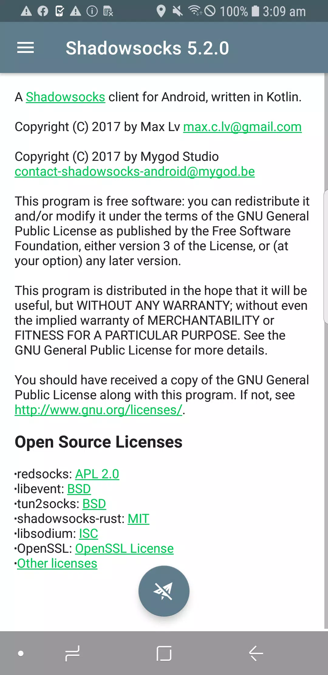 Shadowsocks Zrzut ekranu 0