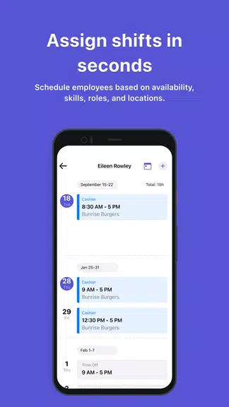 Camelo: Work Schedule Maker Скриншот 2