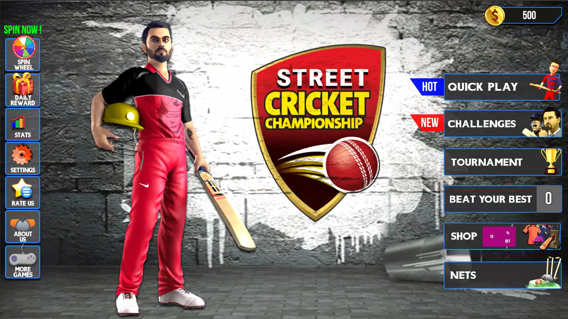 Street Criket-T20 Cricket Game স্ক্রিনশট 0