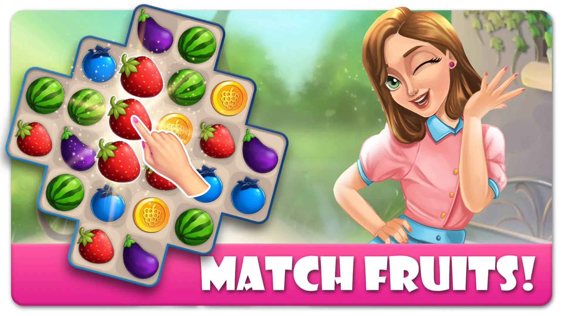 Schermata Anna’s Garden: Match 3 Games 0