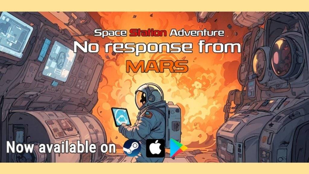 Aventura na Estação Espacial: Nenhuma Resposta de Marte! É um novo jogo baseado em texto no Android