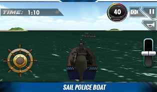 Police Boat Shooting Games 3D 스크린샷 3