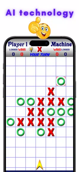 TicTacToe AI - 5 in a Row Schermafbeelding 0