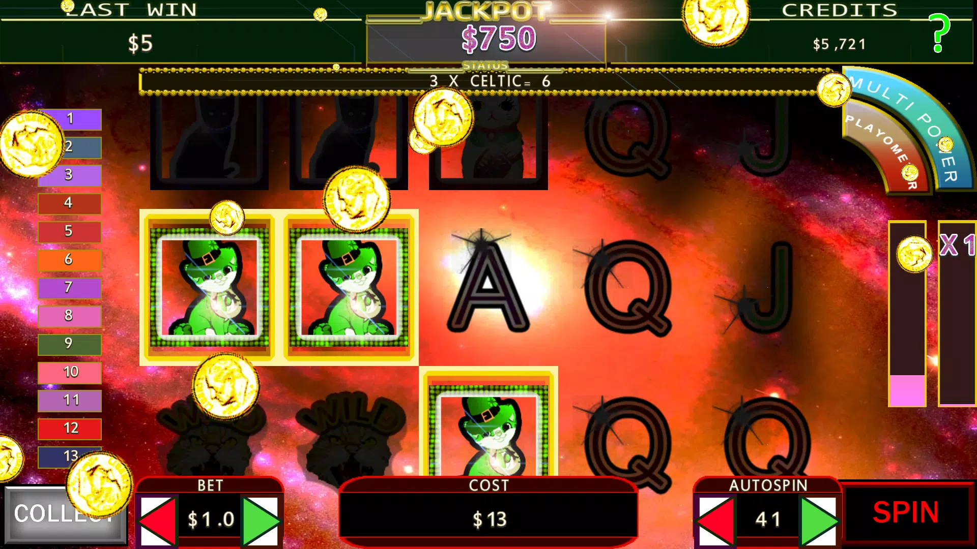 Lucky Beckoning Kitty Fruit Machine Ảnh chụp màn hình 3