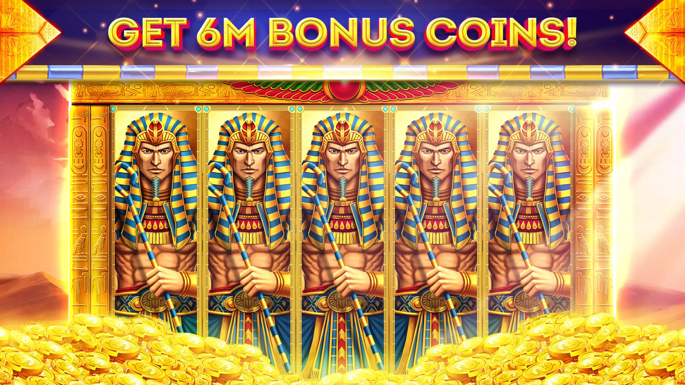 Pharaohs of Egypt Slots Casino Zrzut ekranu 0