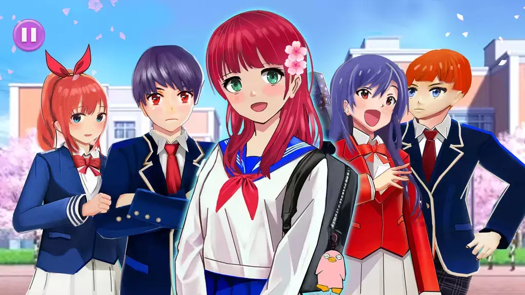 Anime High School Life ဖန်သားပြင်ဓာတ်ပုံ 3